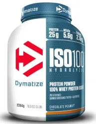 DYMATIZE - Power Pulver, Iso 100 Chocolate Peanut 5lb, 2.264KG
