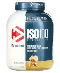 DYMATIZE - Power Pulver, Iso 100 Gourmet Vanilla 5lb, 2.264KG