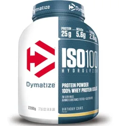 DYMATIZE - Power Pulver, Iso 100 Birthday Cake 5lb, 2.264KG