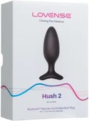 Lovense Hush 2 L Connected Vibrating - Black, M - Amorana