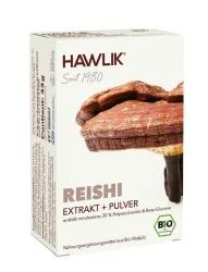 HAWLIK Reishi Extrakt + Pulver Kapseln (60 Stk)