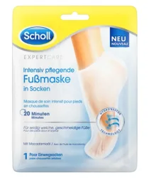 Scholl Expert Care intensiv pflegende Fussmaske Macadamiaöl