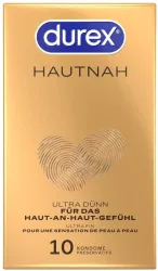 Durex - Kondome Hautnah Classic Ultra Dünn - Naturkautschuklatex - 10 Stk