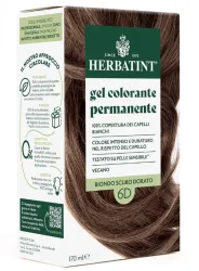 Herbatint Permanentes Haarfärbegel, Dunkles Goldblond (6D), 100 % Grauhaar Abdeckung