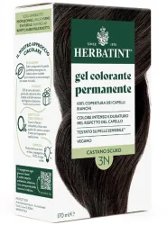 Herbatint Permanentes Haarfärbegel, Dunkles Kastanienbraun (3N), 100 % Grauhaar Abdeckung