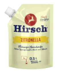 Hirsch Zitronella Flüssigseife Nachfüllpack (500ml)