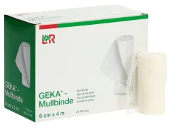 GEKA Mullbinde 6cmx4m (20 Stk)