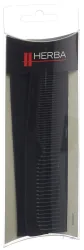 Herba Taschenkamm mit Etui, handges&auml;gt, Kunststoff, schwarz, 13 cm