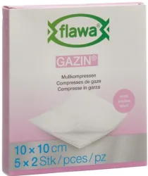 FLAWA, FLAWA Gazin Mullkompressen, sterill, 10x10cm (5x2 Stk)