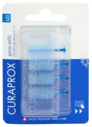 CURAPROX CPS 410 Perio Himmelblau Ersatzbürsten, Durchmesser 2.8-10mm (4 Stk)