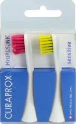CURAPROX Hydrosonic Ersatzbürste sensitive, rot-grün (2 Stk)