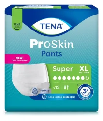 TENA ProSkin Pants Super, Grösse XL, Hüftumfang 120-160cm (12 Stk)