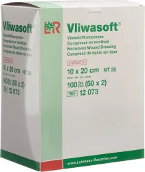 Vliwasoft Vliesstoffkompresse 10x20cm, 6-lagig (100 Stk)