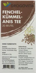 DROGOVITA Fenchel-Kümmel-Anis-Tee (20 Beutel)