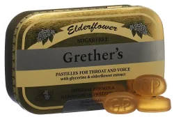 Grether's Pastilles Elderflower zuckerfrei (110g)