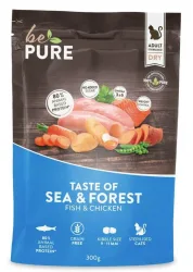 bePure Taste of Forest & Sea Sterilised Adult, Trockenfutter für Katzen (300g)