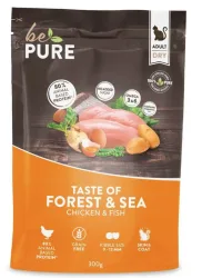 bePure Taste of Forest & Sea Adult, Trockenfutter für Katzen (300g)