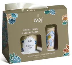 tadé Geschenkbox Duftkerze & Duftspray Meeresbrise Jodhaltiger Mistral (2-teilig)
