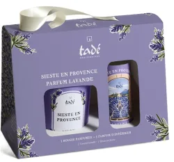 tadé Geschenkbox Duftkerze & Duftspray Lavendel Siesta in der Provence (2-teilig)