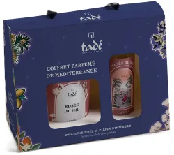 tadé Geschenkbox Duftkerze & Duftspray Baumwolle Rosée du Nil (2-teilig)