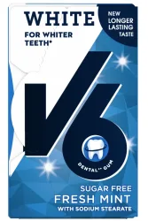 V6 White Kaugummi Freshmint (24g)
