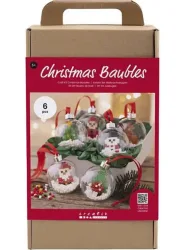 creativ company Bügelperlen-Set Weihnachtskugeln mehrfarbig (1 Stk)