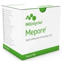 Mepore selbstklebender Wundverbandsrolle, 7cmx5m, unsteril (1 Stk)