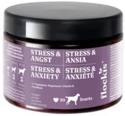 FLOCKIS Hundesnacks Kautabletten Stress & Angst (90 Stk)