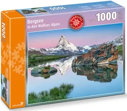carta.media Bergsee in den Walliser Alpen - Puzzle (1000 Teile)