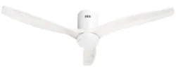 hombli Smart Ceiling Deckenventilator mit LED, white/white wood, 132x132cm (1 Stk)