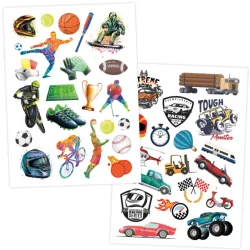Papierdrachen Kindertattoo-Bögen Jugendlich (6 Stk)
