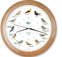 Kookoo Singvögel-Uhr Holz, mit Funkquarzwerk, Durchmesser 34cm (1 Stk)