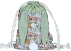 Papierdrachen Oster-Rucksack mit Blumenmotiv, grün (1 Stk)