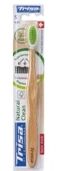 Trisa - Holzzahnbürste Natural Clean Soft, 1 Stück