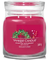 Yankee Candle Signature - Duftkerze im Glas Weihnachten, 368 g, Rot