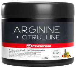 PowerFood Arginine + Citrulline Fruit Punch (300g)