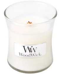 WoodWick - Duftkerze, S, Weiss