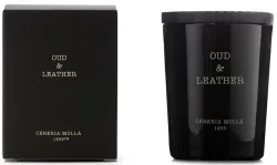 Cereria Mollá Premium Candle Oud & Leather Duftkerze (70g)
