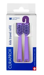 Curaprox CS kids Travel Set Refill, violett (2-teilig)