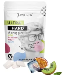Jawliner Kiwi Passionfruit - Fitness Chewing Gum Ultra Hard (100g)