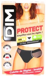 DIM Slip Lace Medium 40-42, schwarz mit Meshdetail (1 Stk)