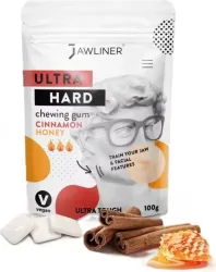 Jawliner Cinnamon Honey - Fitness Chewing Gum Ultra Hard (100g)