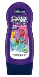 Bübchen Kids 3in1 Shampoo, Duschgel und Spülung, Meereszauber (230ml)
