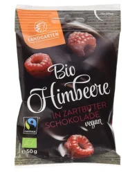 LANDGARTEN Bio Himbeere in Zartbitter-Schokolade (50g)