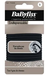 BaByliss Haargummi, 3mm, schwarz (12 Stk)