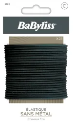 BaByliss Haargummis schwarz (28 Stk)