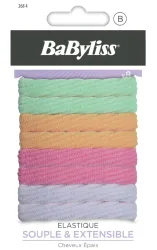BaByliss farbige Haargummis breit (8 Stk)