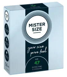 Mister Size -  47, 3 Stück, Transparent