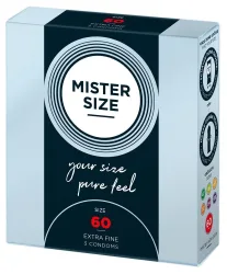 Mister Size -  60, 3 Stück, Transparent