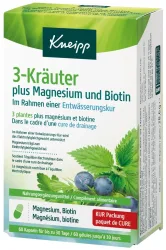 Kneipp 3-Kräuter plus Magnesium und Biotin Kapseln (60 Stk)